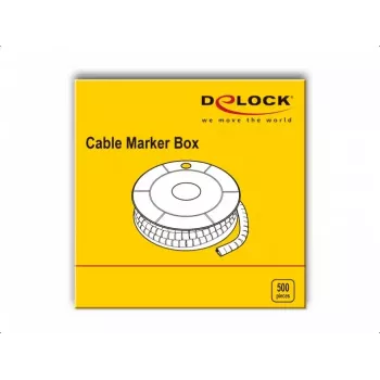 Kabelmarkierer DeLOCK 18354 Gelb Kunststoff 500 Stück