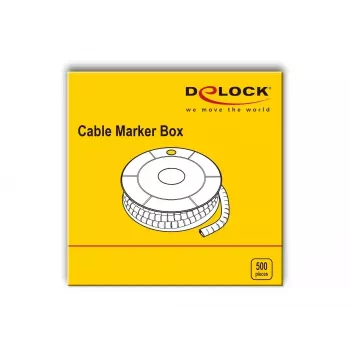 Kabelmarkierer DeLOCK 18357 Gelb 500 Stk.
