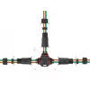 Elektrischer Kabelverbinder DELOCK 86918, gerade, 85–260 V, schwarz, 25×114 mm