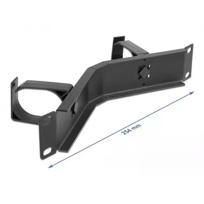 Kabelmanagement-Panel DeLOCK 10 Zoll 1HE schwarz mit Haken