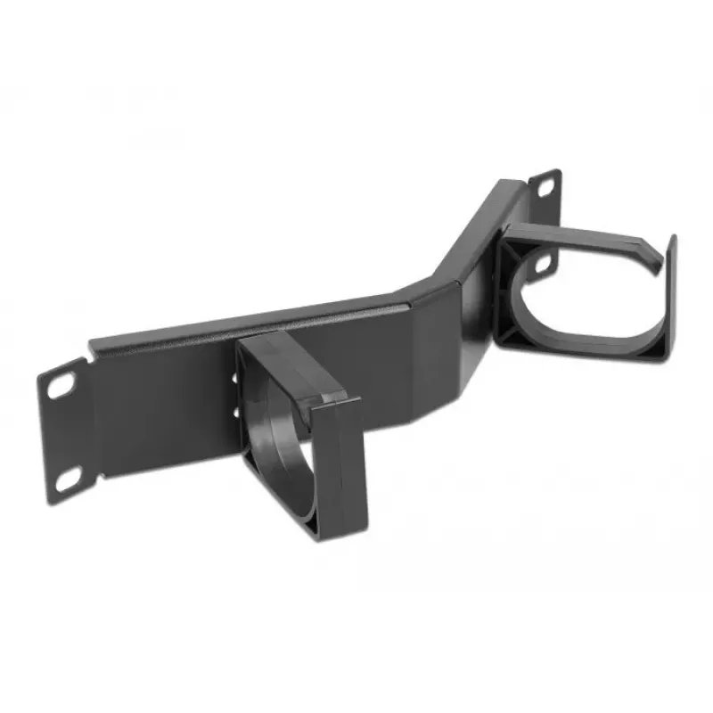 Kabelmanagement-Panel DeLOCK 10 Zoll 1HE schwarz mit Haken