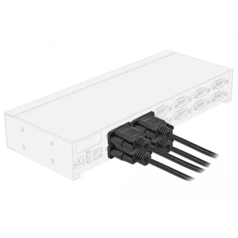 Serielles Kabel DeLOCK 87785 Schwarz 2m DB-9