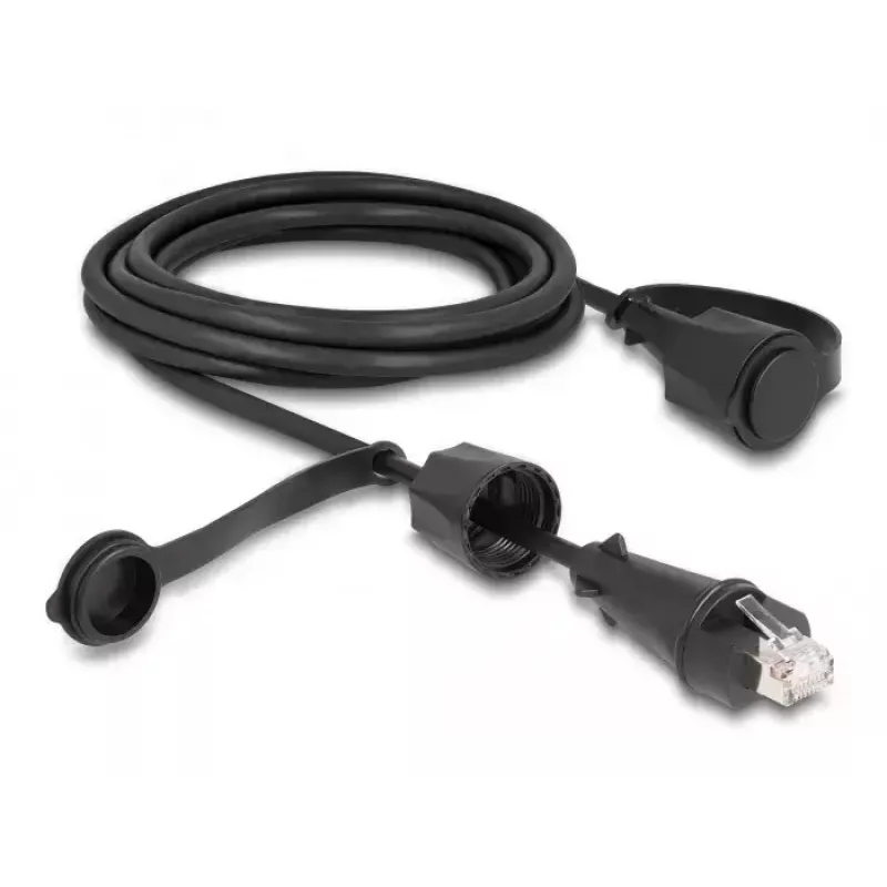 DeLOCK Netzwerkkabel RJ45-Stecker auf RJ45-Stecker Cat.6 STP 3m IP68 wasserdicht