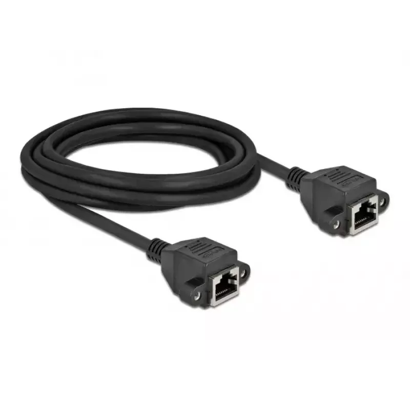 Netzwerk-Verlängerungskabel DeLOCK Cat.6A 3m Schwarz