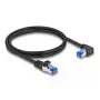DeLOCK Netzwerkkabel RJ45 Cat.6A S/FTP 1m Schwarz