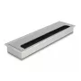 Kabeldurchlass DELOCK 66862 für Tisch, silber, 80×280×28 mm