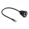 DeLOCK Kabel RJ12-Stecker auf RJ12-Buchse 30 cm schwarz