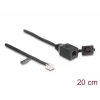 DeLOCK Kabel RJ12-Stecker auf RJ12-Buchse 20 cm schwarz
