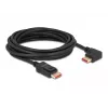 DisplayPort-Kabel DeLOCK 87049 5m Stecker gerade auf Stecker 90° links abgewinkelt 8K 60Hz