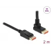DisplayPort-Kabel DeLOCK 87055 2m 8K 60Hz Stecker auf Stecker 90° nach oben