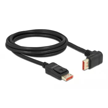 DisplayPort-Kabel DeLOCK 87055 2m 8K 60Hz Stecker auf Stecker 90° nach oben