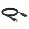 USB-Kabel DeLOCK 84017 1,5 m USB 3.2 Gen 1 USB A USB C Schwarz