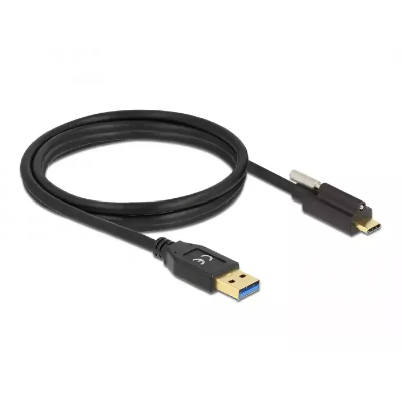 USB-Kabel DeLOCK 84028 1,5 m USB 3.2 Gen 1 USB A USB C Schwarz