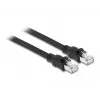 Netzwerkkabel DeLOCK RJ45 Cat.6A F/UTP 3m Schwarz