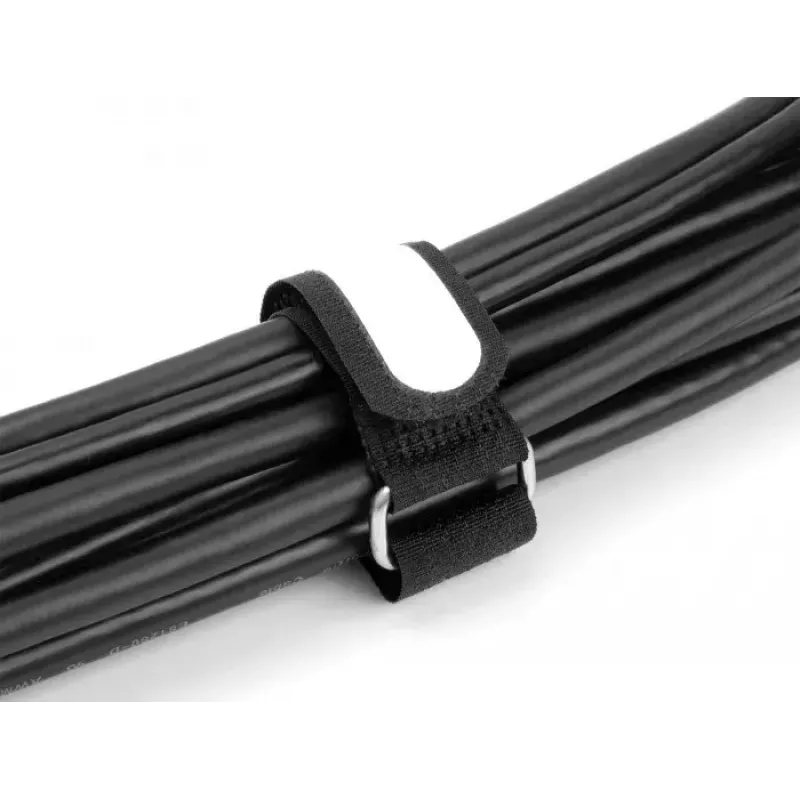 Klett-Kabelbinder DeLOCK 203x20mm schwarz 5 Stück