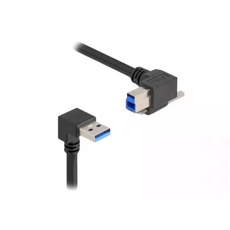 DeLOCK USB-Kabel 80481 90° Typ-A-Stecker auf Typ-B-Stecker 1 m schwarz
