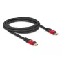 USB-Kabel DeLOCK 80091 Typ-C Stecker auf Stecker 5 Gbit/s 2 m PD 3.0 100 W