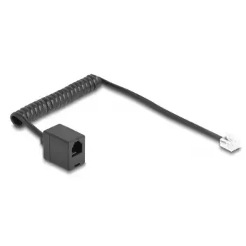 Telefonkabel DeLOCK 90230 1 m Schwarz RJ-11 auf RJ-11