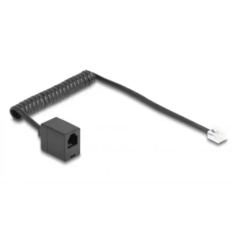 Telefonkabel DeLOCK 90230 1 m Schwarz RJ-11 auf RJ-11