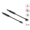 USB-Kabel DeLOCK 81195 3m USB C Schwarz 10 Gbit/s