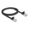 Netzwerkkabel DeLOCK 81163 RJ-45 Cat6a 1 m Schwarz