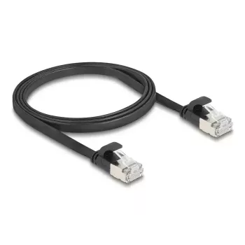 Netzwerkkabel DeLOCK 81163 RJ-45 Cat6a 1 m Schwarz