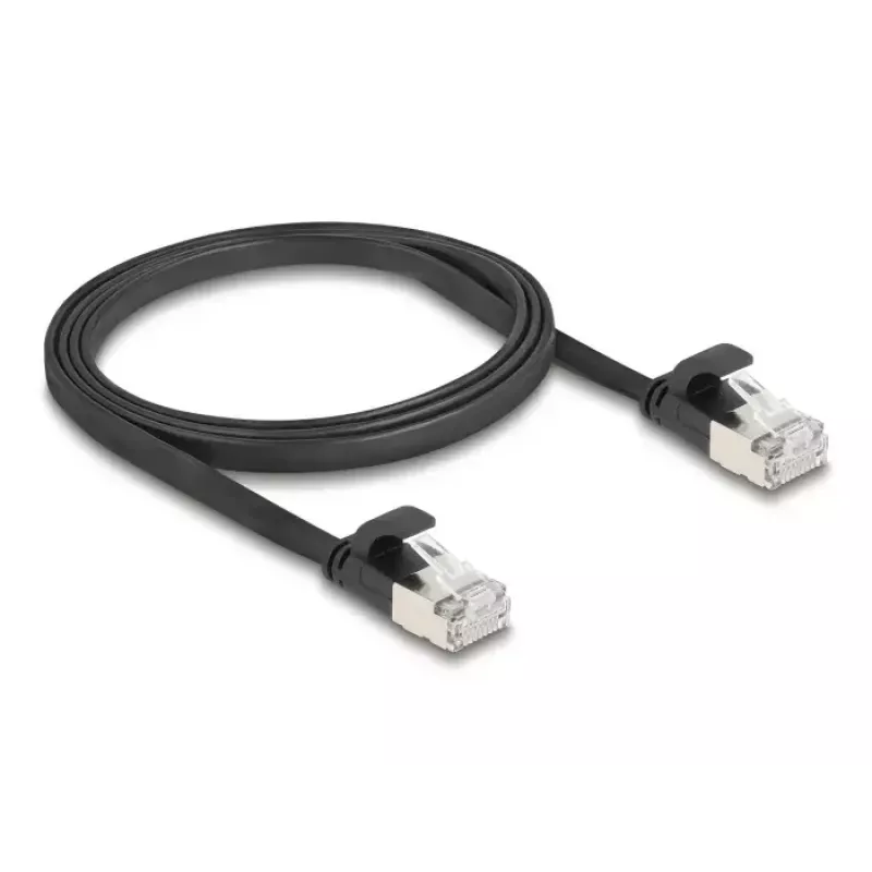 Netzwerkkabel DeLOCK 81163 RJ-45 Cat6a 1 m Schwarz