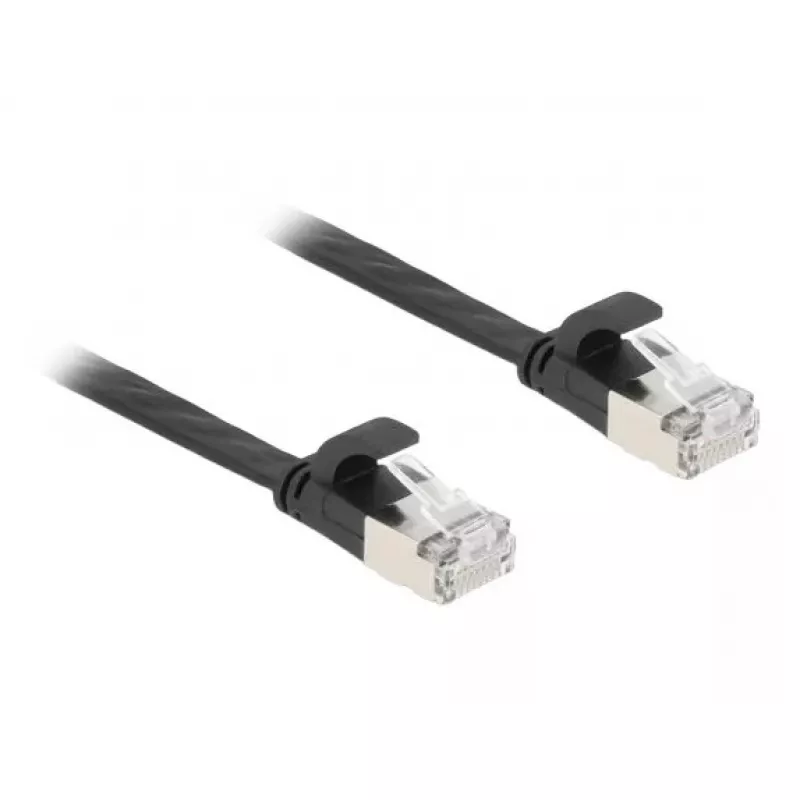 Netzwerkkabel DeLOCK 81163 RJ-45 Cat6a 1 m Schwarz