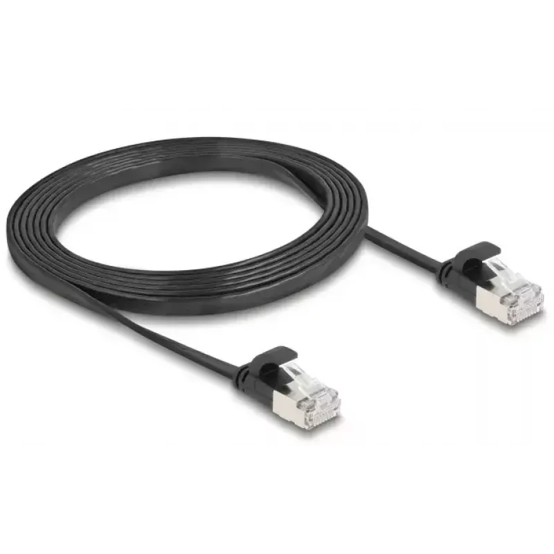 DeLOCK 81165 RJ-45 Cat6a 2m Schwarz