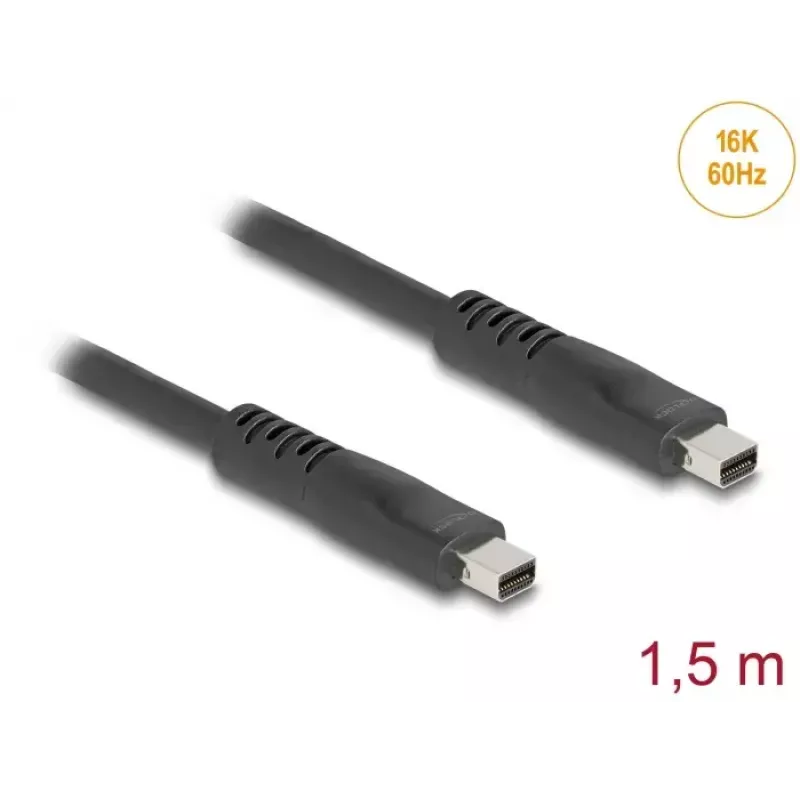 DeLOCK DisplayPort-Kabel 1,5 m Mini DisplayPort Schwarz 81177