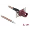 Koaxialkabel DELOCK 90729 RG-316/U 0,2 m mit FAKRA-D-Stecker, braun