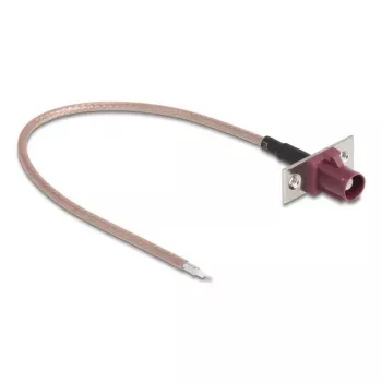 Koaxialkabel DELOCK 90729 RG-316/U 0,2 m mit FAKRA-D-Stecker, braun