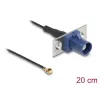 Koaxialkabel DELOCK 90731, FAKRA C auf I-PEX MHF1, 0,2 m, 1,13 mm, schwarz/blau