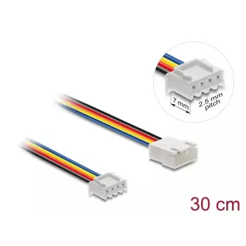 Kabelverlängerung DELOCK 90868 für Computer-Kühlsysteme, PVC-Ummantelung, 1,3 mm Durchmesser, mehrfarbig