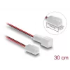Kabelverlängerung für Computer-Kühlsystem DELOCK 90869 — PVC, 1,3 mm Durchmesser, schwarz/rot/weiß