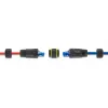 Kupplungsadapter DELOCK RJ45-Buchse auf RJ45-Buchse mit M23-Gewinde, Cat.6a/Cat.7, IP68, schwarz