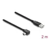 USB 2.0-Kabel DELOCK Typ-A-Stecker auf Mini-USB-B-Stecker abgewinkelt, 2 m, schwarz