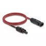 Kabel DELOCK 90973 DL4 Solarkabel 6 mm² 1 m rot/schwarz Stecker auf Buchse 1000 V DC