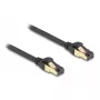Netzwerkkabel DeLOCK RJ45 Cat.6A Stecker auf Stecker S/FTP 0,5 m Schwarz