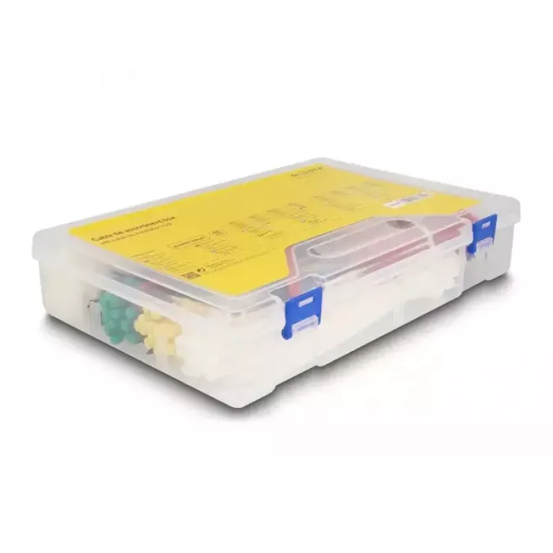 Klett-Kabelbinder DeLOCK 18640 600 Stück sortierte Farben