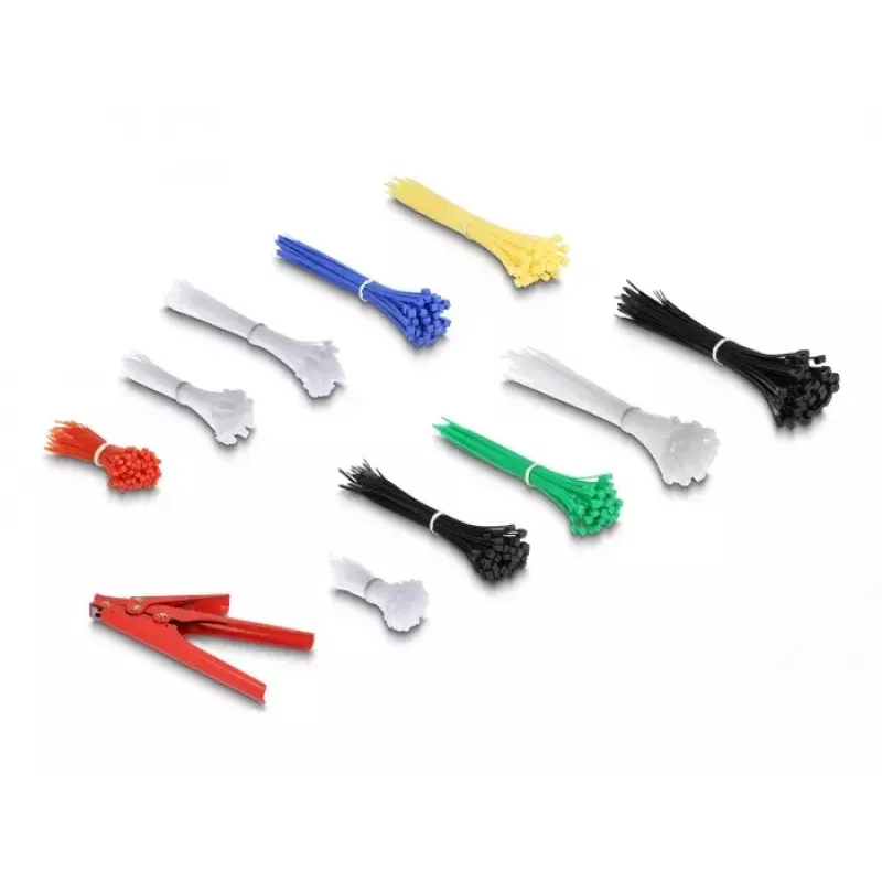 Klett-Kabelbinder DeLOCK 18640 600 Stück sortierte Farben