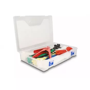 Klett-Kabelbinder DeLOCK 18640 600 Stück sortierte Farben