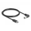 DeLOCK 85398 Stromkabel Schwarz 1,5 m USB C 5,5 x 2,1 mm
