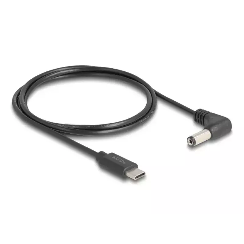 DeLOCK 85398 Stromkabel Schwarz 1,5 m USB C 5,5 x 2,1 mm