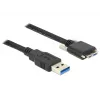 USB-Kabel DeLOCK 2m USB 3.0 USB 3.2 Gen 1 Micro-USB B Schwarz