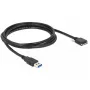 USB-Kabel DeLOCK 2m USB 3.0 USB 3.2 Gen 1 Micro-USB B Schwarz