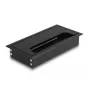 Kabeldurchführung DELOCK 66856 für Schreibtisch, schwarz, 80×160×28 mm, 1 Stück