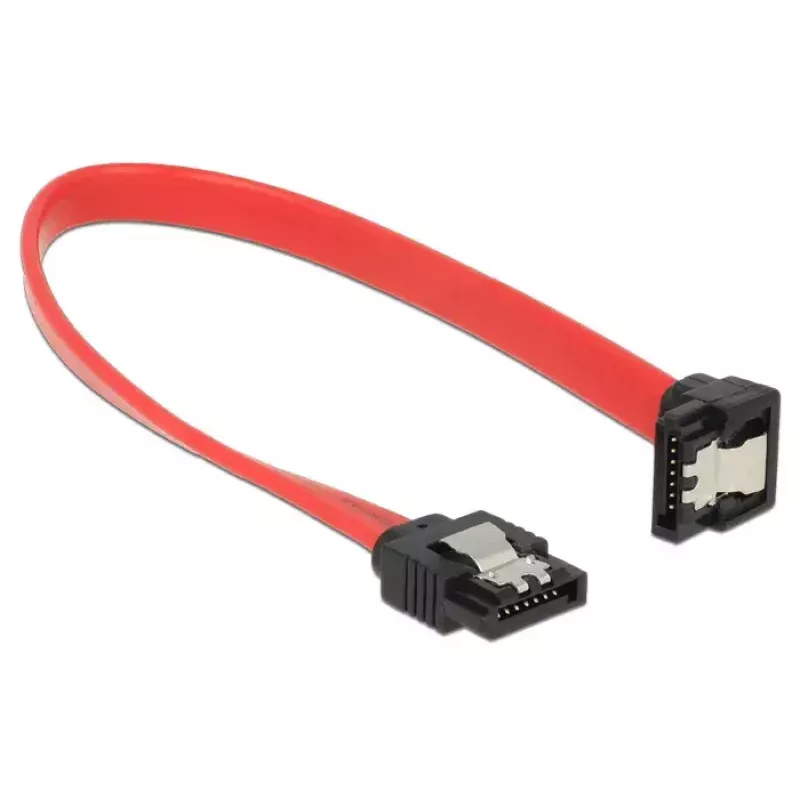 SATA-Kabel DeLOCK 83977 0,2 m Schwarz Rot
