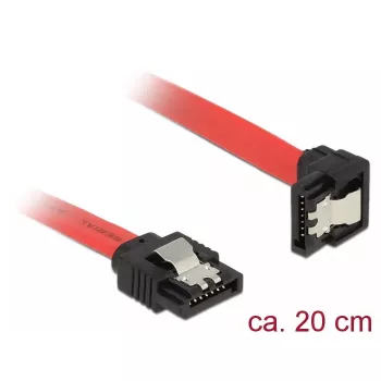 SATA-Kabel DeLOCK 83977 0,2 m Schwarz Rot