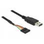 USB-Kabel DeLOCK 1,8m USB2.0-A/TTL 6-polig Schwarz